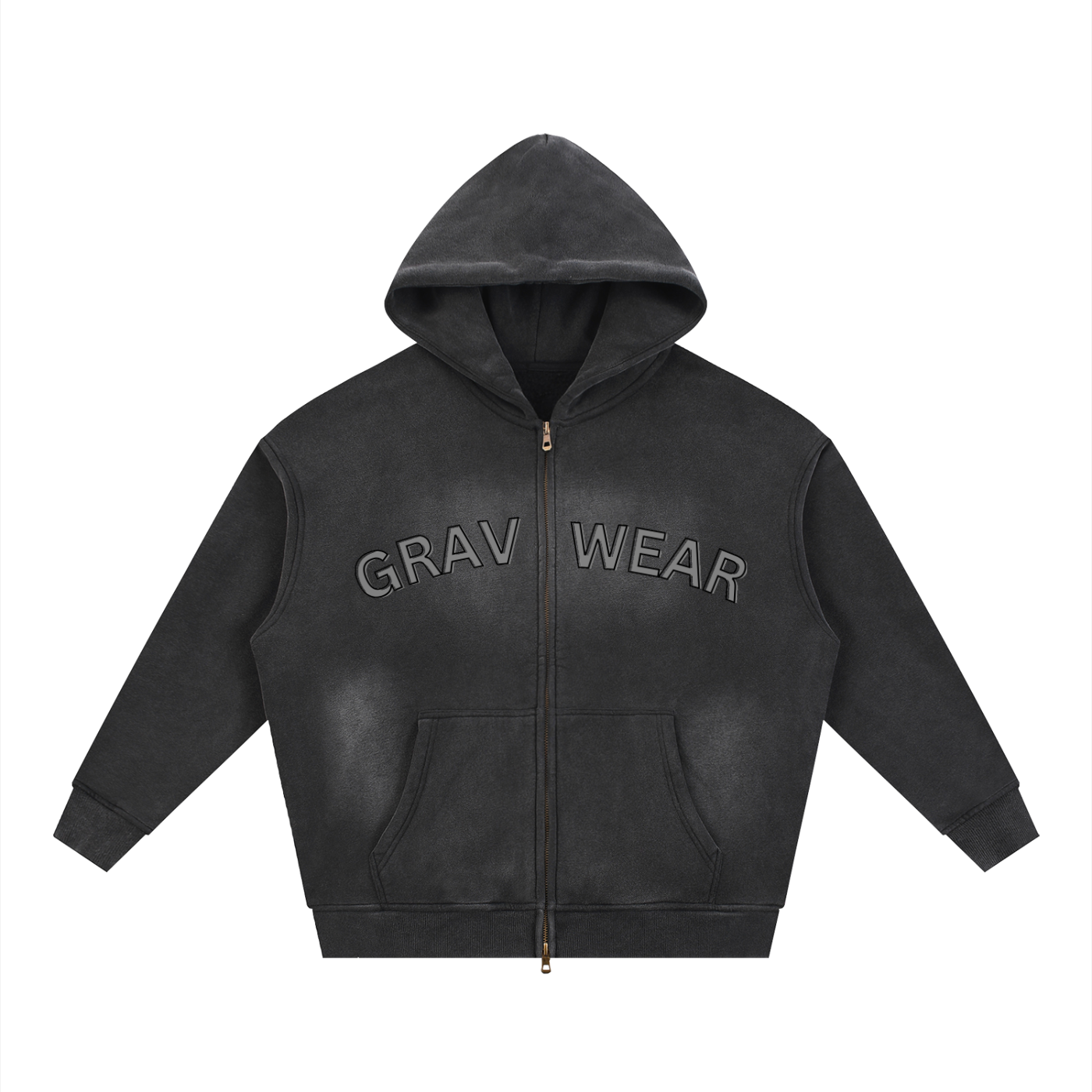 GRAV Boxy Zip-Up Hoodie