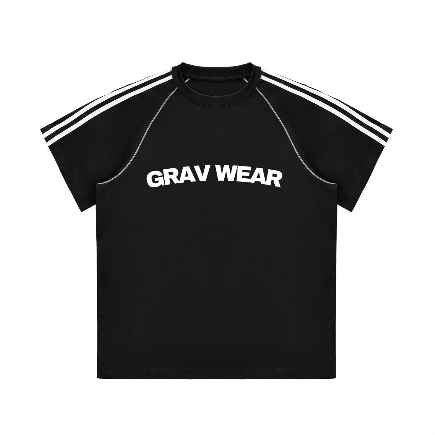 Striped Contrast Stitch T-Shirt