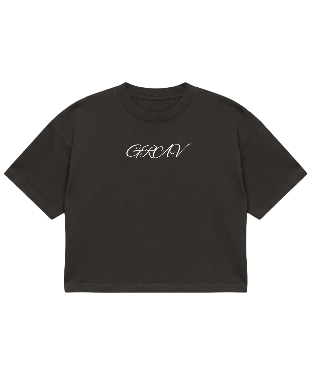 GRAV Script Cropped Tee
