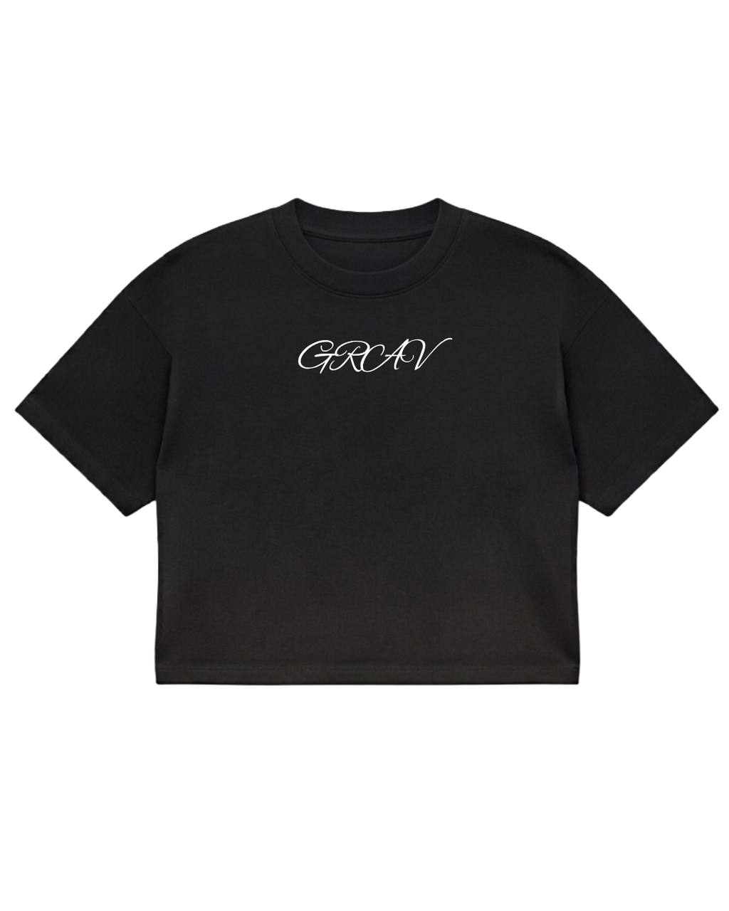 GRAV Script Cropped Tee