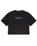 GRAV Script Cropped Tee