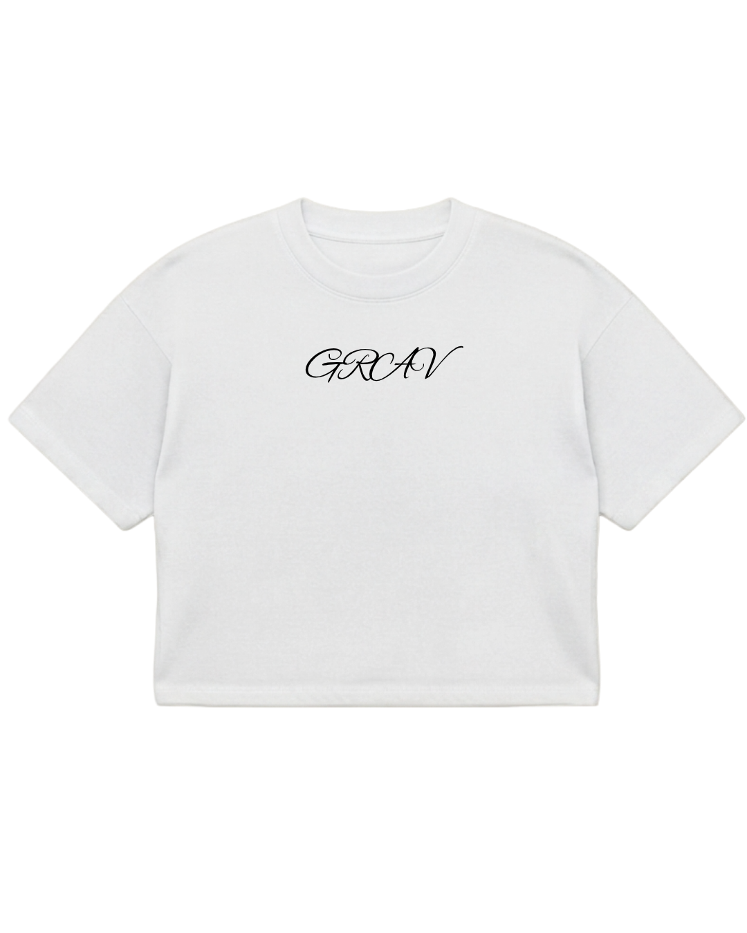 GRAV Script Cropped Tee