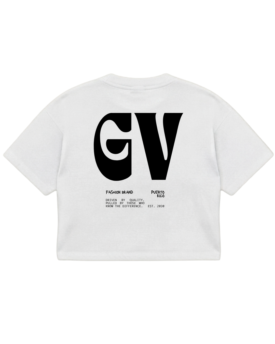GRAV Script Cropped Tee