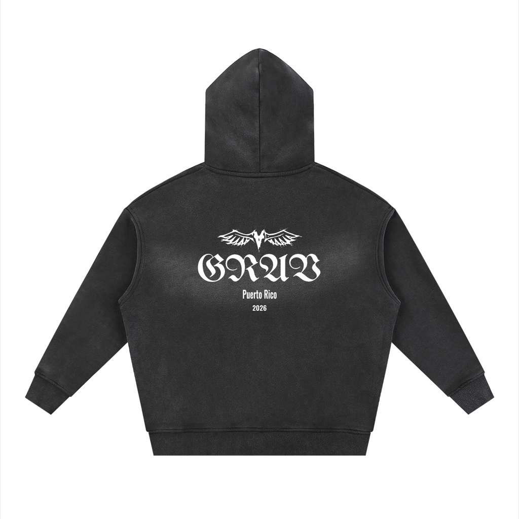 GRAV Boxy Zip-Up Hoodie