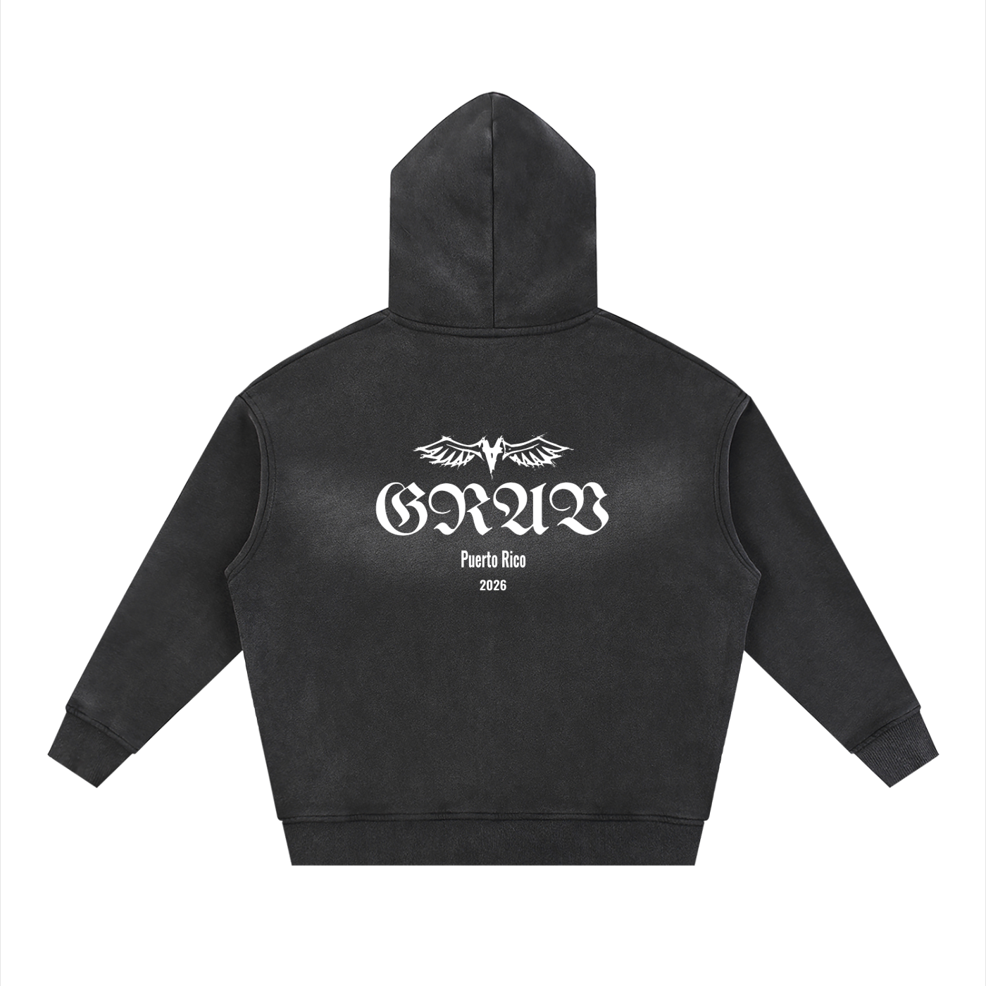 GRAV Boxy Zip-Up Hoodie