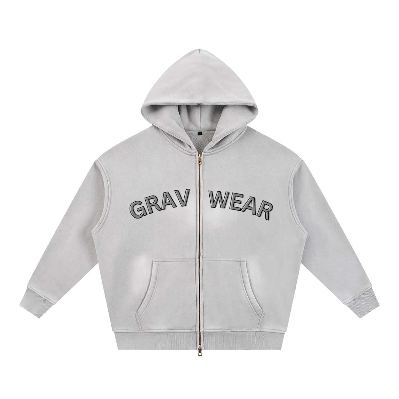 GRAV Boxy Zip-Up Hoodie