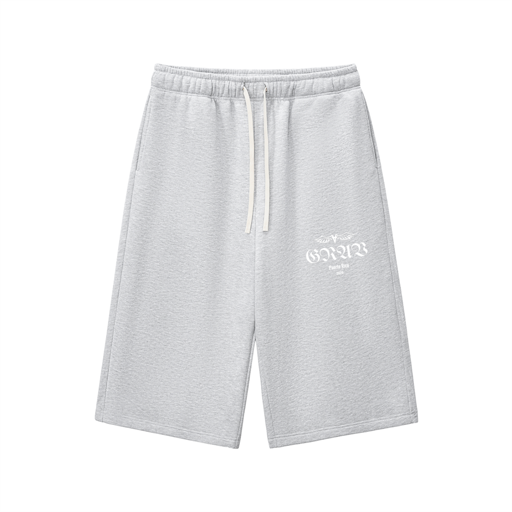 Relaxed Drawstring Three-quarter Sweatpants