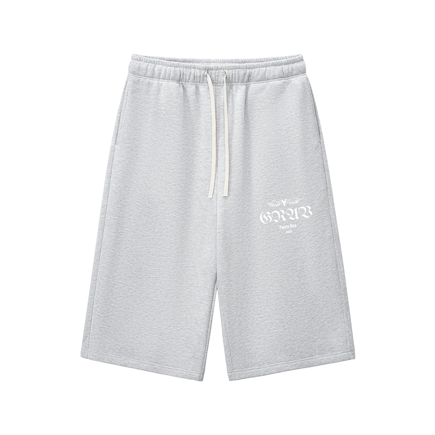 Relaxed Drawstring Three-quarter Sweatpants