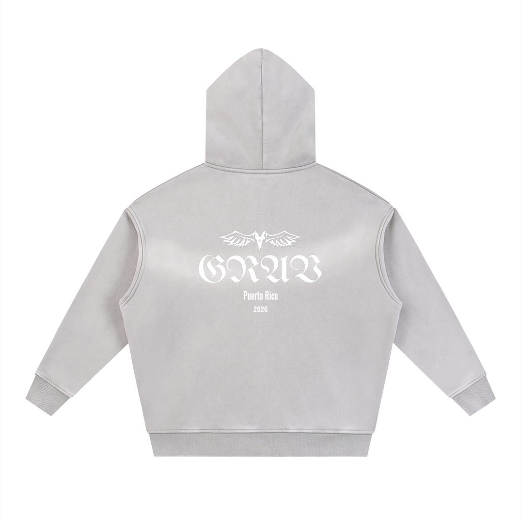 GRAV Boxy Zip-Up Hoodie